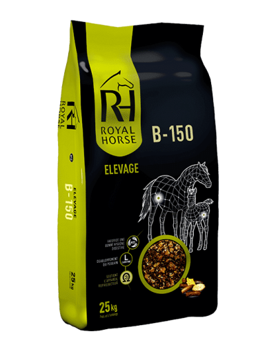 Aliment floconné chevaux d'élevage B-150 25kg Royal Horse