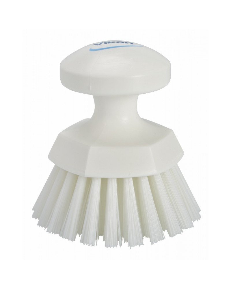 Brosse ronde soleil VIKAN Ø110mm dur blanc