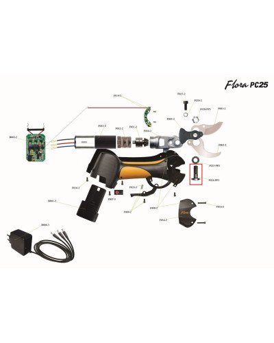 Axe de lame Flora PC25 F024-PP3