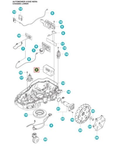 Batterie Automower 320 Nera, 430X Nera, 405XE, 410XE Nera Husqvarna 536898201