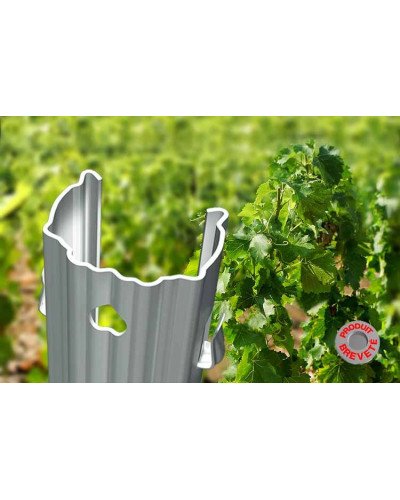 Piquet profilé à linguets en acier ZAM300 40x50x1,5mm 1m80 Multipic LF50 Julien