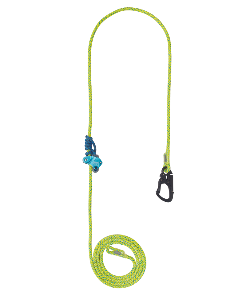 Longe souple 8mm x 3m avec prusik et poulie flexbee