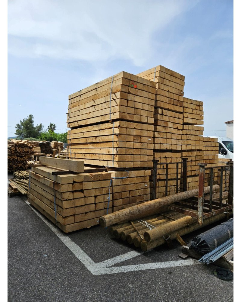 Traverse en chêne qualité non traité 12cm x 20cm x 3ml