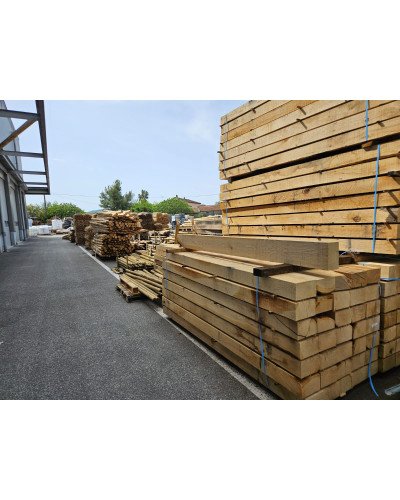 Traverse en chêne qualité non traité 12cm x 20cm x 3ml