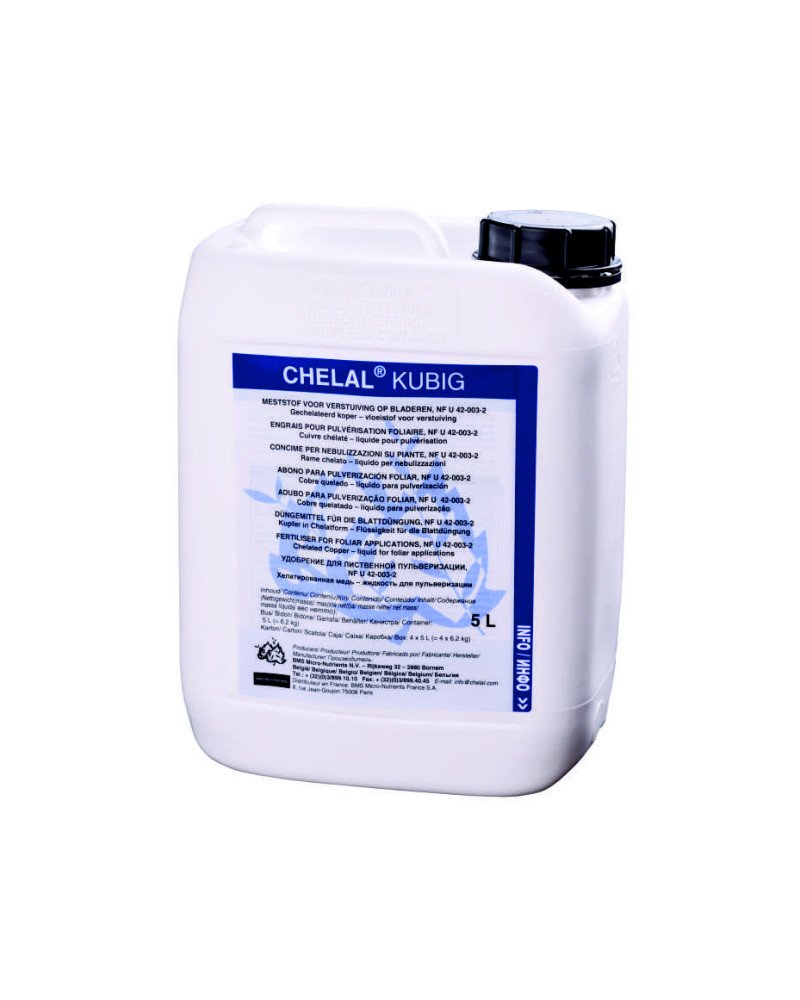 Engrais foliaire Cuivre chélaté, Chelal Kubig - BMS
