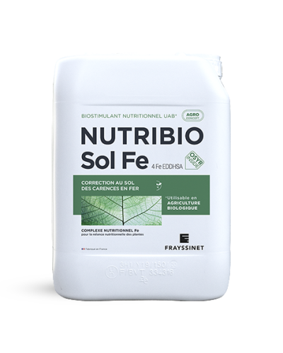 Biostimulant nutritionnel Fer bidon 10L Nutribio SOL Fe BIO Frayssinet