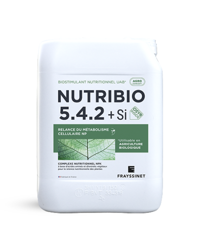 Biostimulant nutritionnel NPK 5.4.2+Si BIO bidon 10L NUTRIBIO