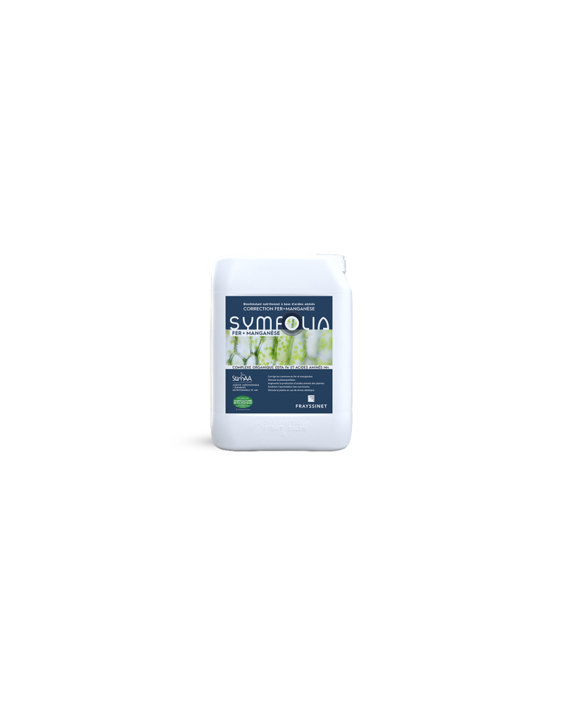 Biostimulant nutritionnel Fer et Manganèse BIO bidon 10L SYMFOLIA FE MN