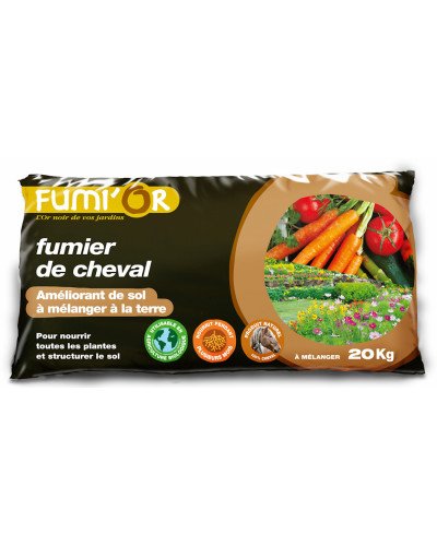 Inédits fumier de cheval 20 kg UAB