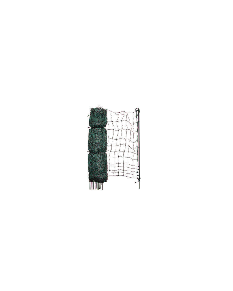 Filet de clôture électrifié vert pour lapins 50m 1 pointe