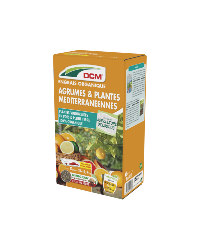 Engrais agrumes et plantes méditerranéennes 1.5kg DCM