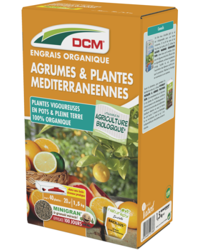 Engrais agrumes et plantes méditerranéennes 1.5kg DCM