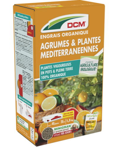 Engrais agrumes et plantes méditerranéennes 1.5kg DCM
