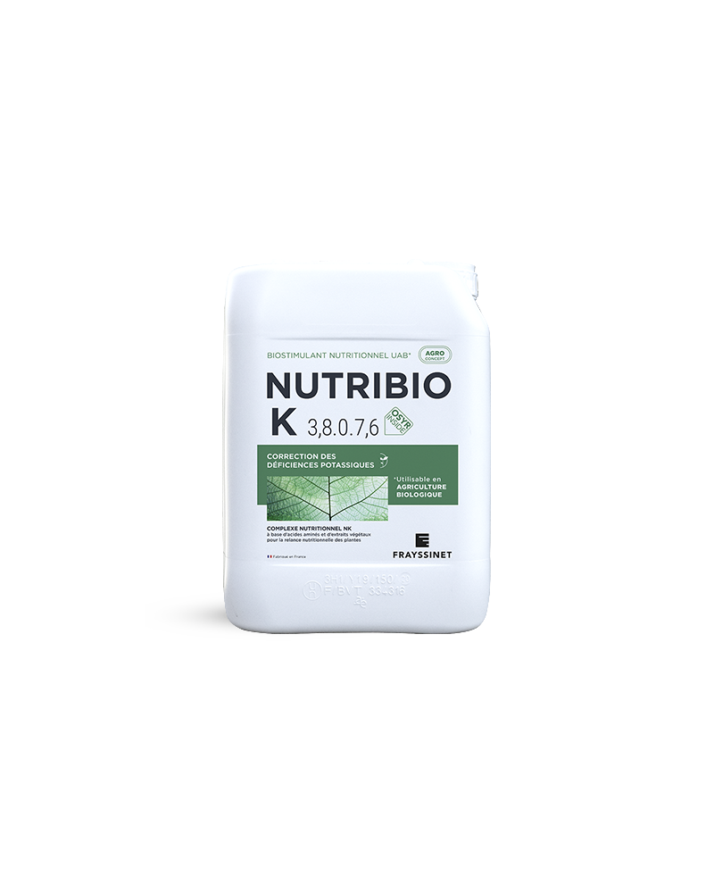 Biostimulant nutritionnel Potassium BIO bidon 10L NUTRIBIO K