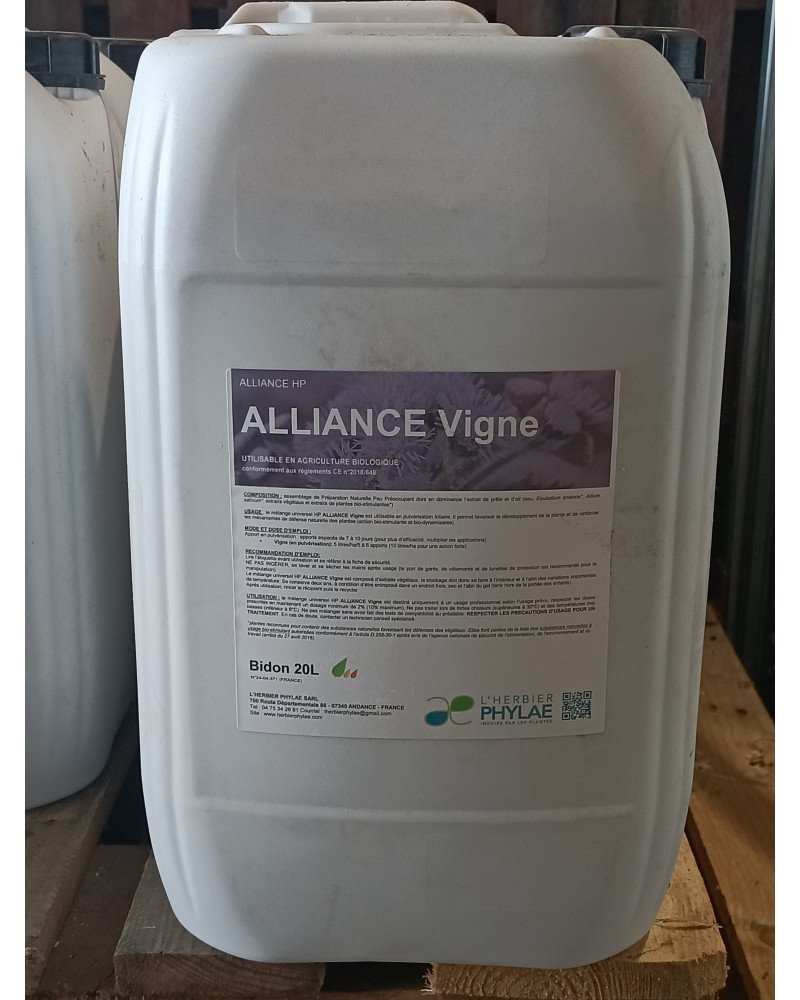 HP alliance vigne bidon 20L BIO