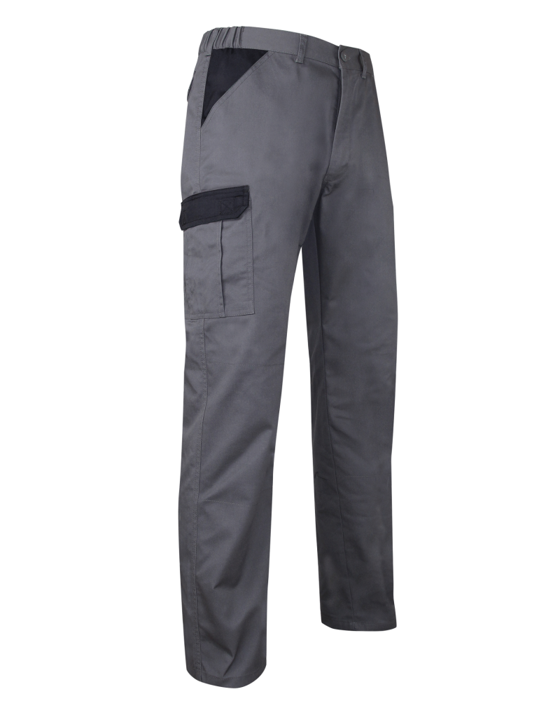 Pantalon de travail multipoches PERCEUSE gris Taille 46 - Marque LMA