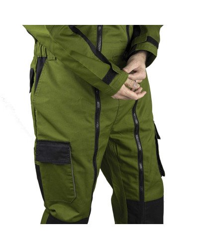 Combinaison double fermeture TRIDENT vert Taille 6/XXL - Marque LMA