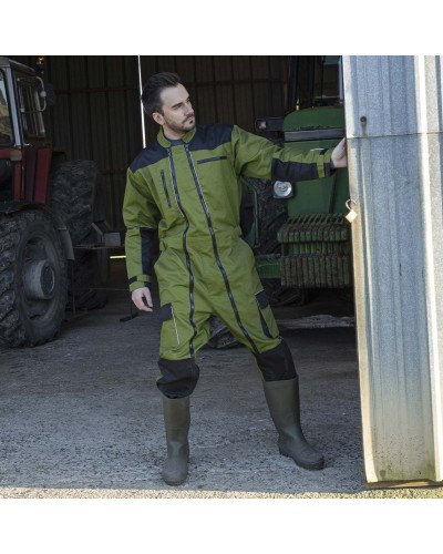 Combinaison double fermeture TRIDENT vert Taille 6/XXL - Marque LMA