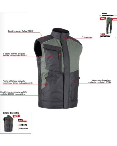 Gilet sans manches multipoche PHASE Taille 2/S - Marque LMA