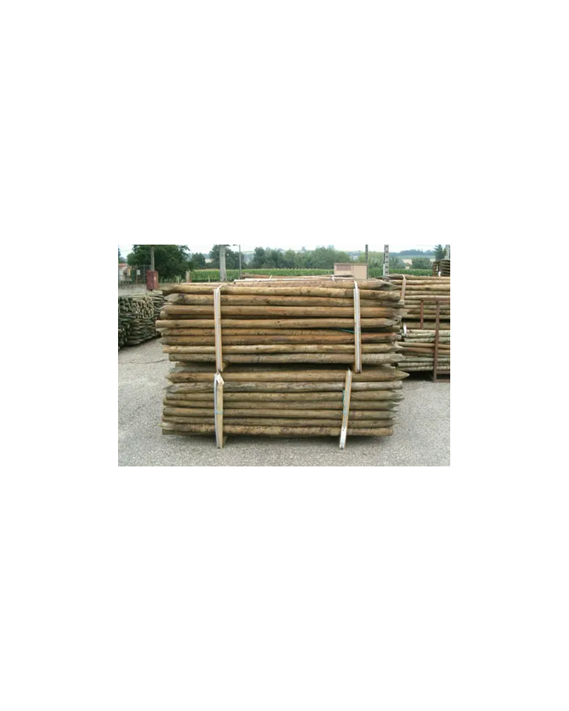 Piquet bois pin maritime traité classe 4 en 2m 10/12